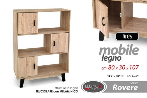 Mobiletto libreria ante - libreria,