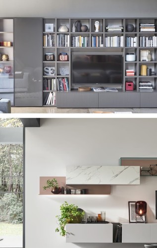 Parete attrezzata mobile - , tv